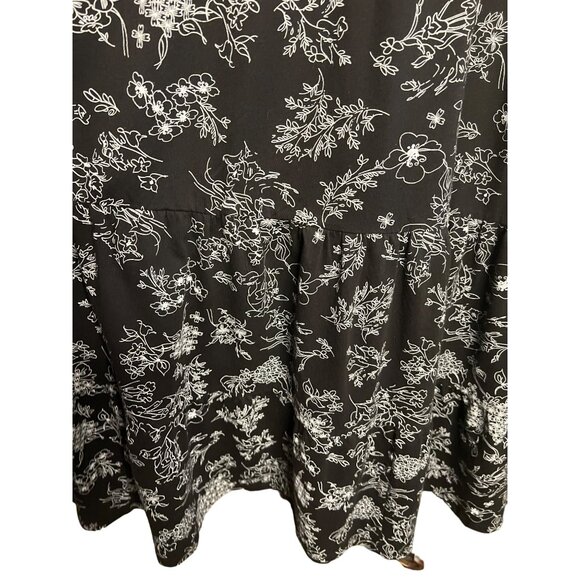 Women Within Maxi Medium Dress Baggy Oversizes Pockets Cotton Y2K - Picture 8 of 11